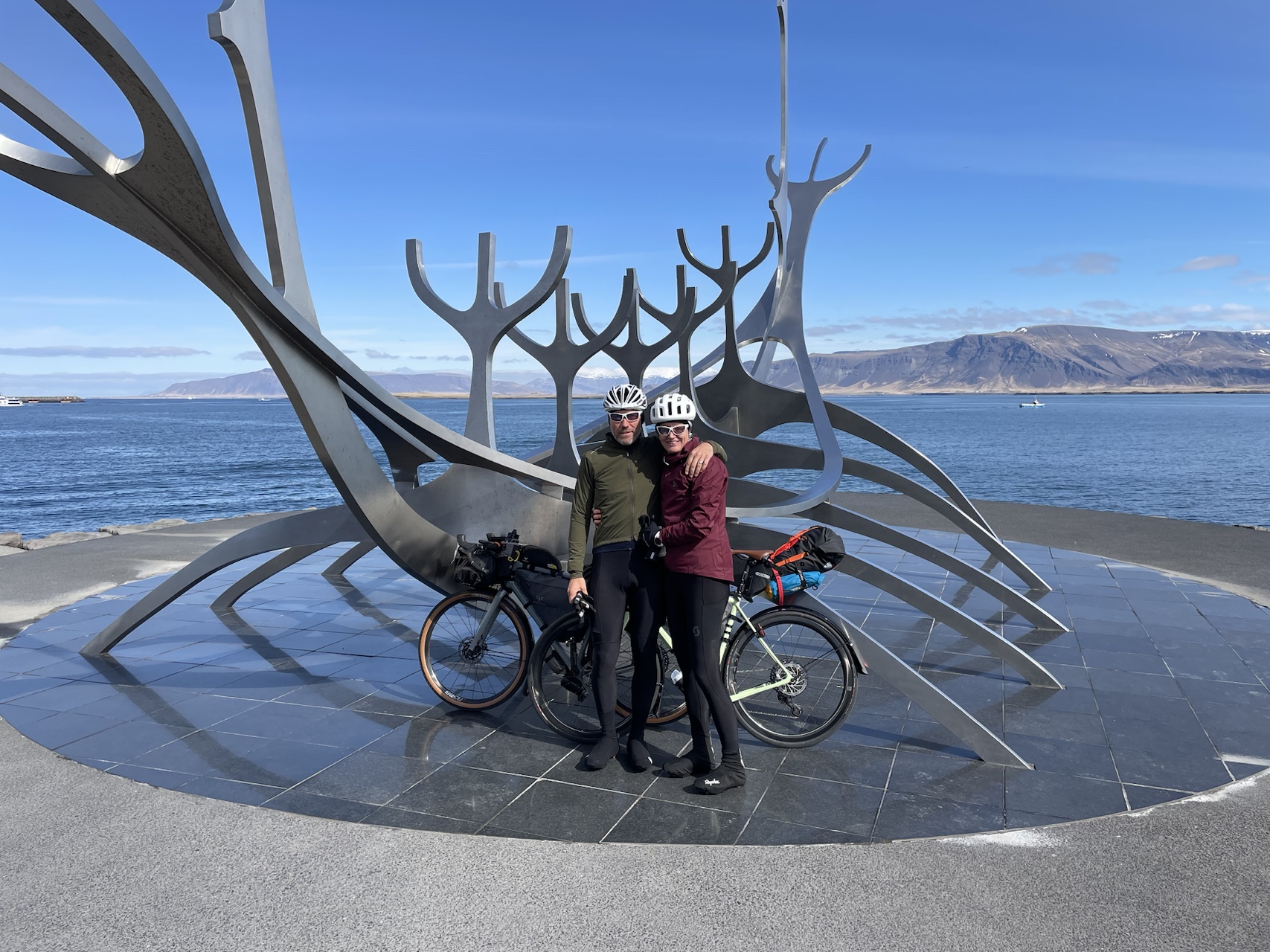 Iceland bikepacking — landscape with bike